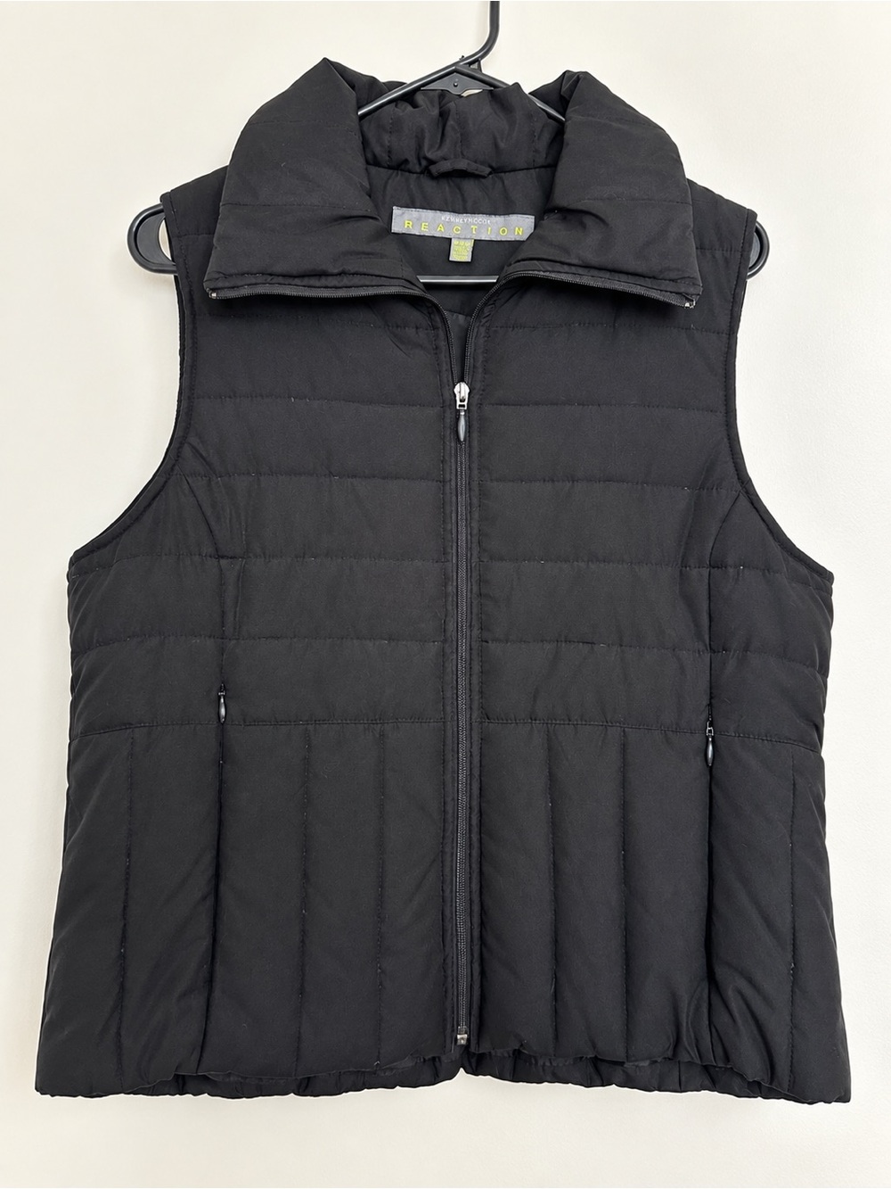 Kenneth Cole Reaction Women’s XL Black Quilted Puffer Vest Full Zip